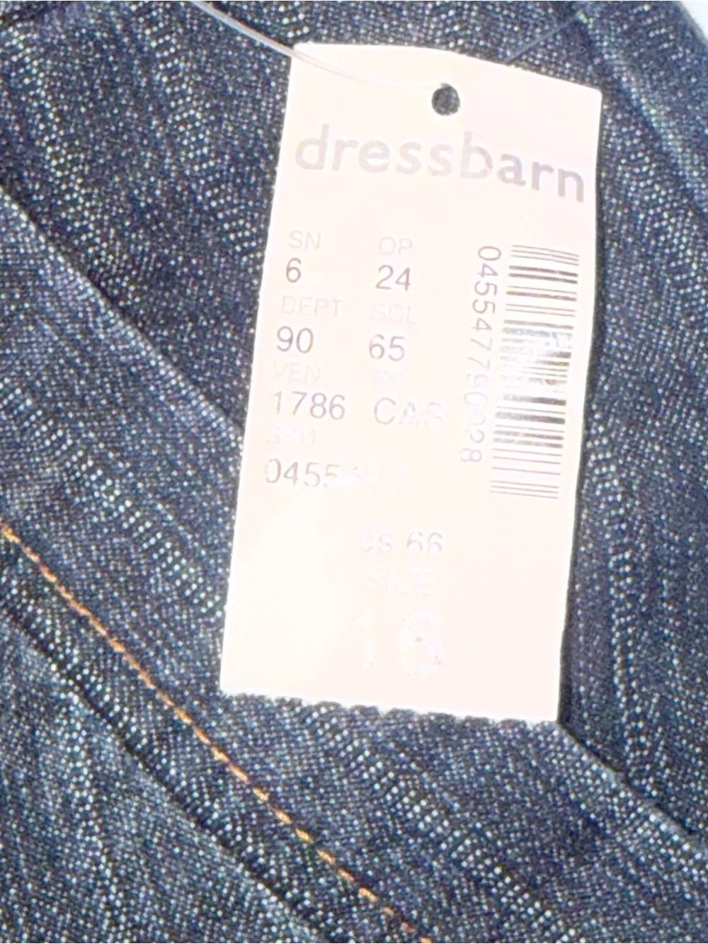Dressbarn NWT Dark Denim Bermuda Shorts nwt resort preppy size 16